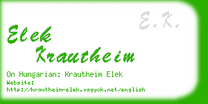elek krautheim business card